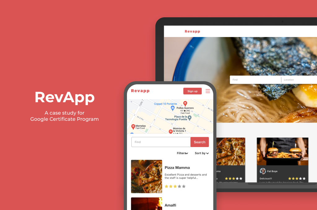 RevApp Website A case study for Google Certificate Program